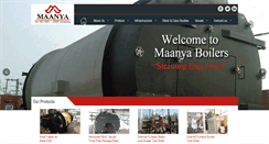 Desktop Screenshot of maanyaboilers.com